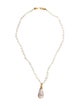 Necklace 18K Pearl Pendant Necklace
