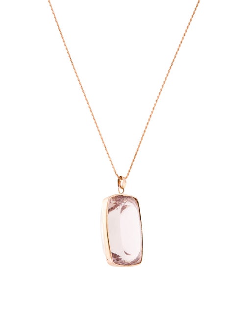 Necklace 14K 116.13ct Kunzite Pendant Necklace