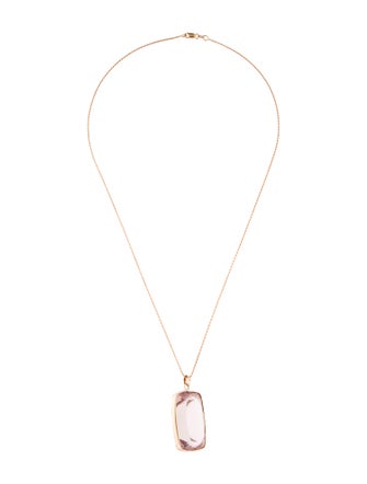 Necklace 14K 116.13ct Kunzite Pendant Necklace