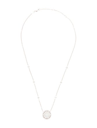 Necklace 14K 1.92ctw Diamond Disc Pendant Necklace