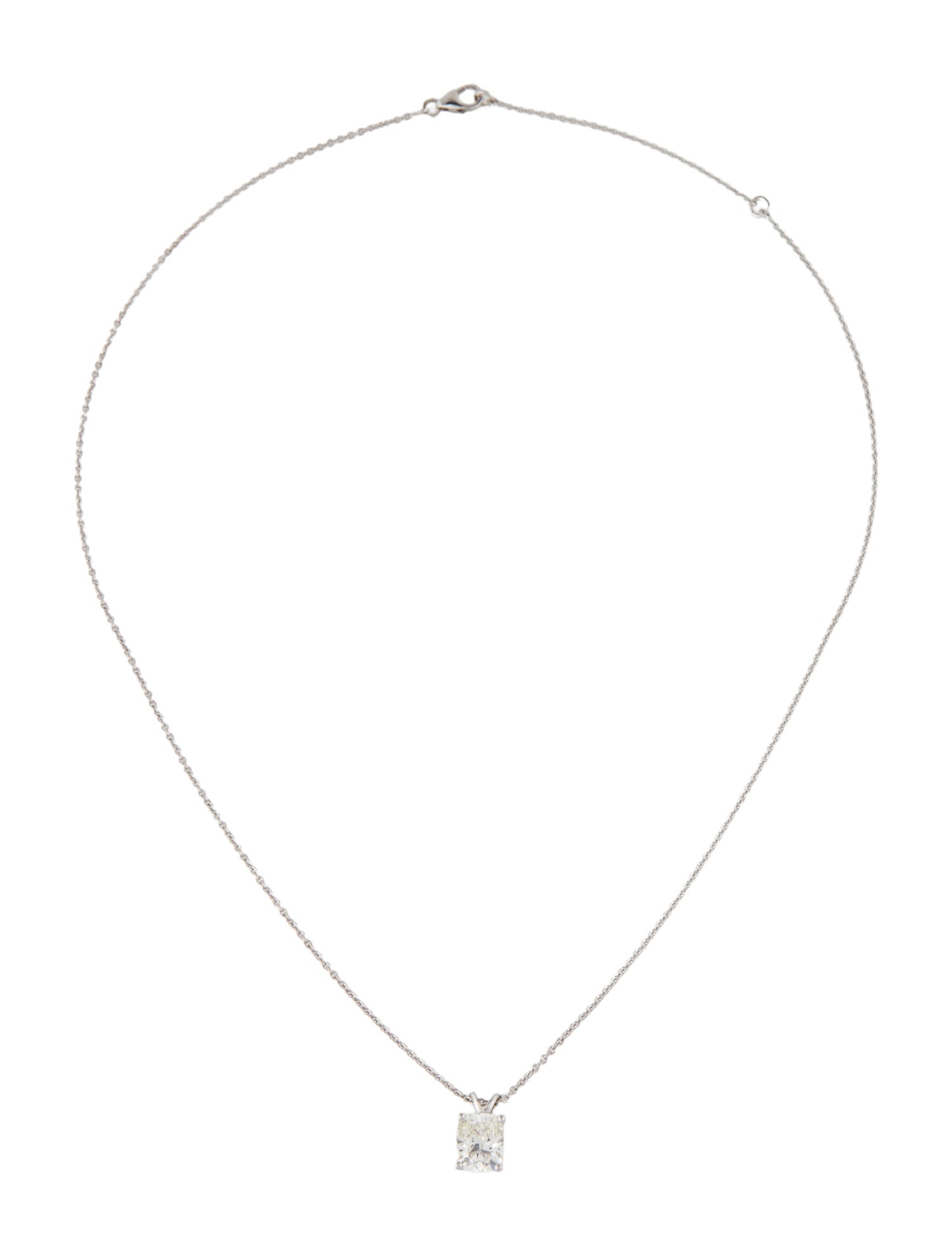 Necklace 14K 2.05ctw Lab-Grown Diamond Solitaire Pendant Necklace