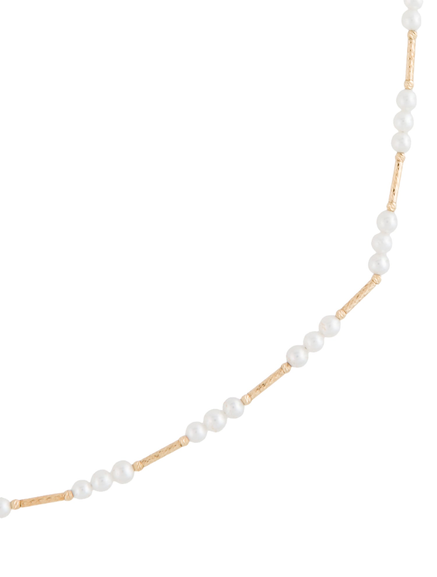 Necklace 18K Pearl Station