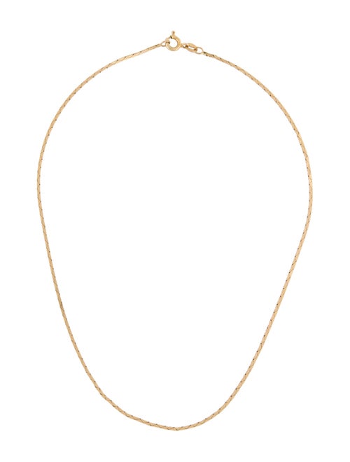 Necklace 14K Cobra Link Chain Necklace