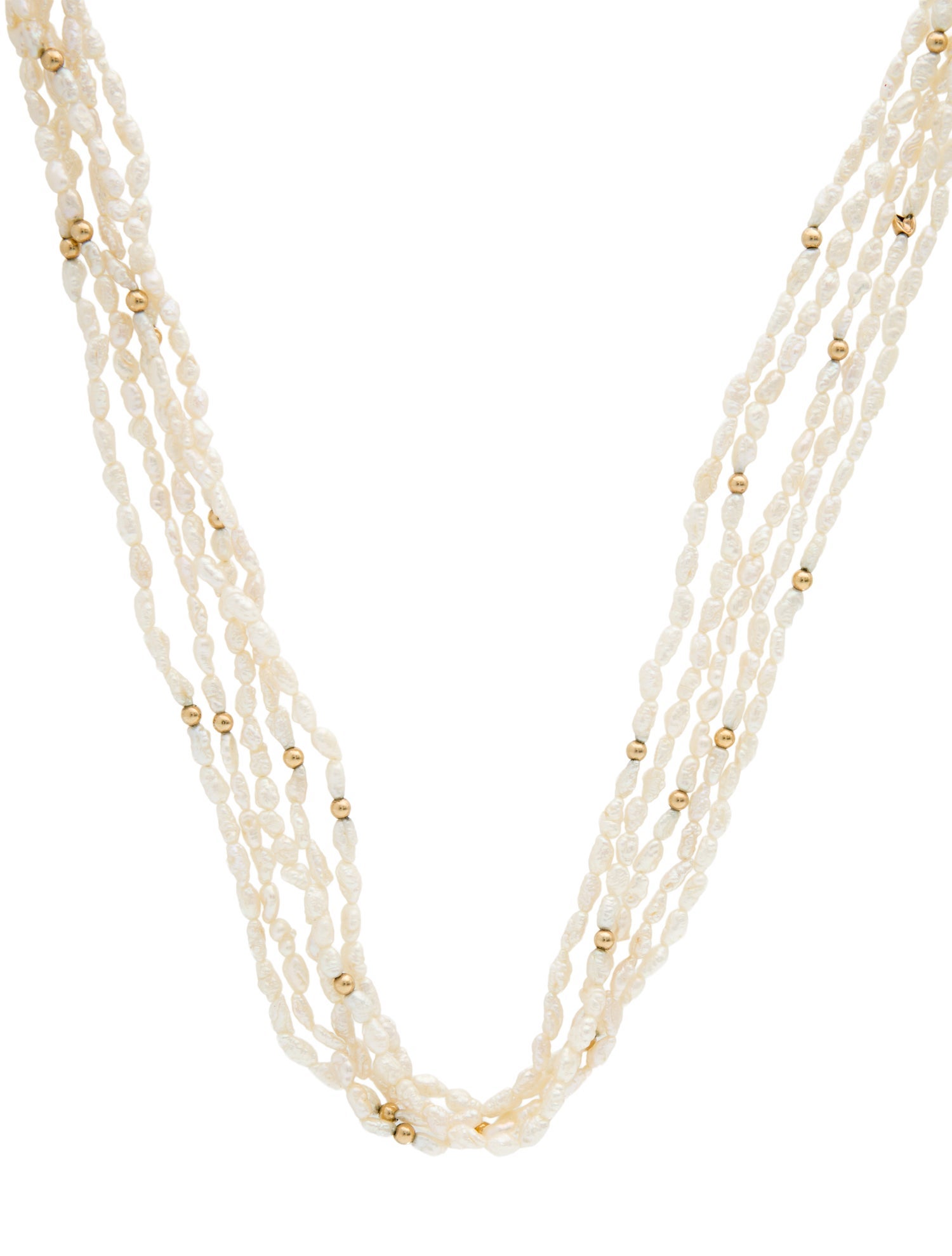 Necklace 14K Pearl Multistrand