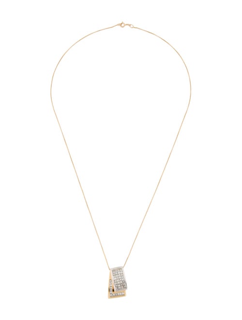 Necklace 14K 1.00ctw Diamond Pendant Necklace