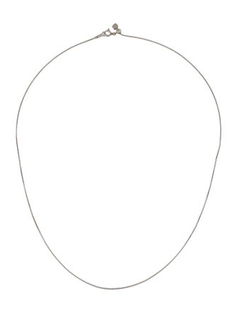 Necklace Platinum Box Chain Necklace