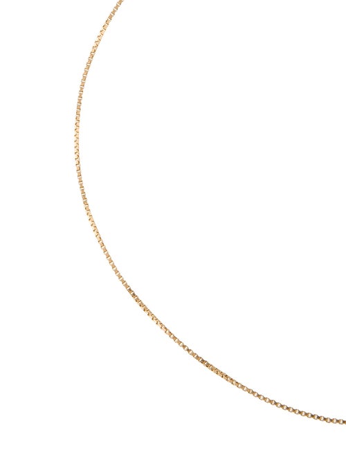 Necklace 14K Square Box Chain Necklace