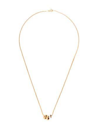 Necklace 18K Two-Tone Pendant Necklace