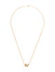 Necklace 18K Two-Tone Pendant Necklace