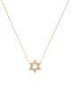 Necklace 14K Diamond Star of David Pendant Necklace