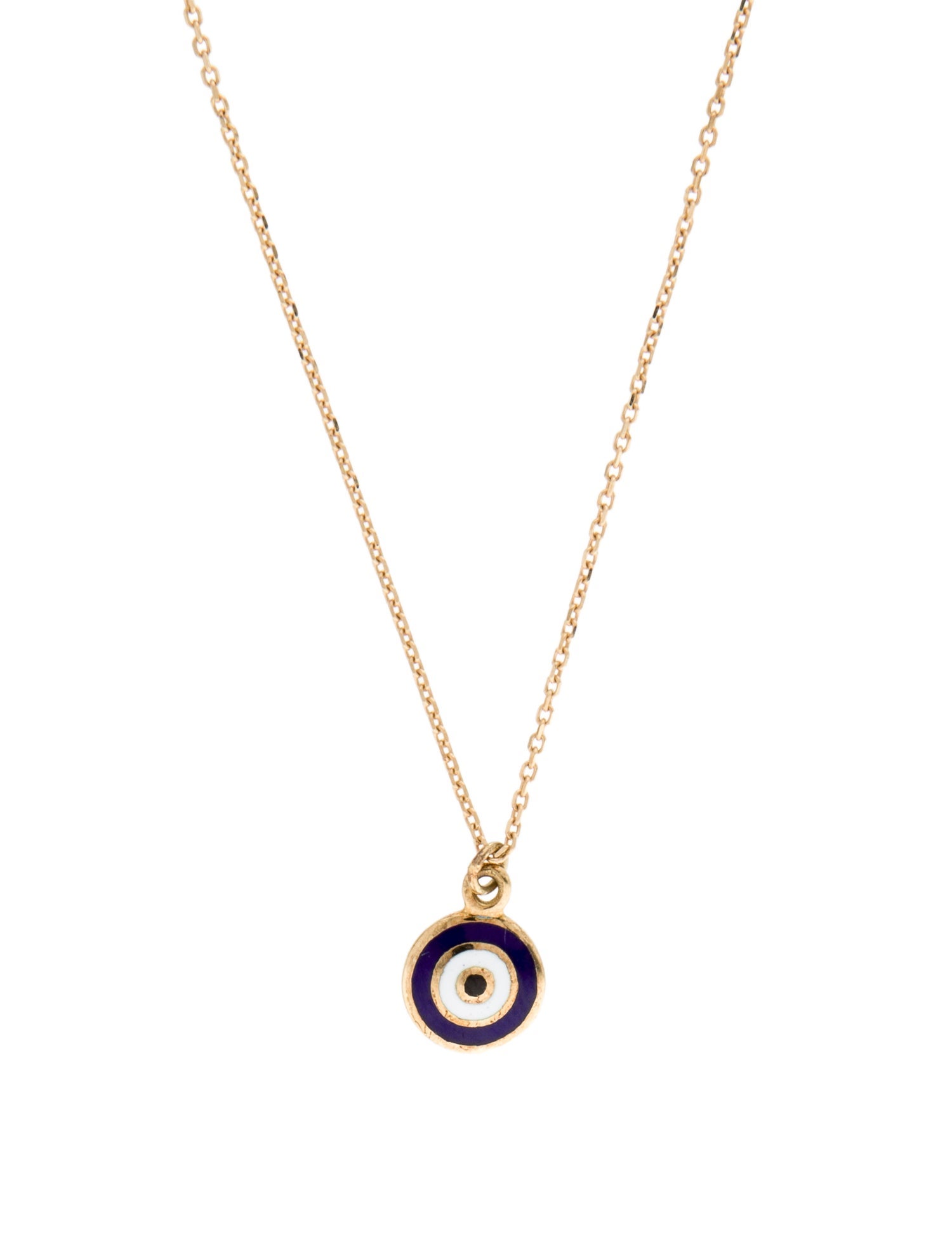Necklace 14K Bullseye Pendant