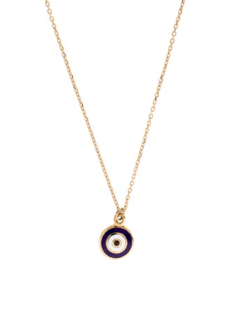Necklace 14K Bullseye Pendant Necklace