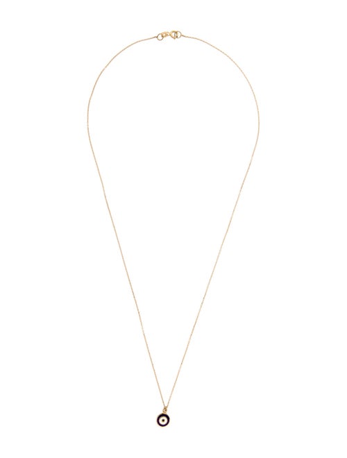 Necklace 14K Bullseye Pendant Necklace