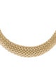 Necklace 14K Woven Overlap Collar Necklace