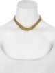 Necklace 14K Woven Overlap Collar Necklace