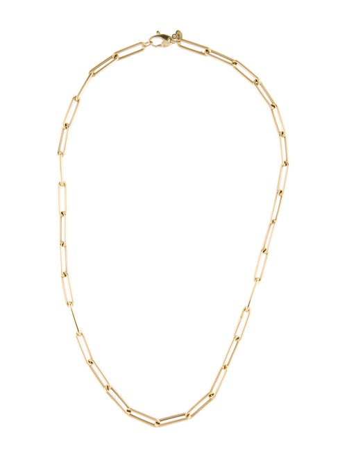 Necklace 14K Paperclip Link Chain Necklace