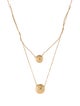 Necklace 14K Pendant Double Strand Necklace