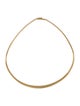 Necklace 14K Graduated Omega Chain Collar Necklace