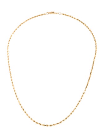 Necklace 14K Rope Chain Necklace