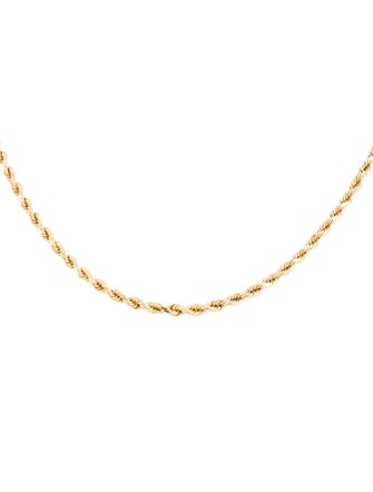 Necklace 14K Rope Chain Necklace