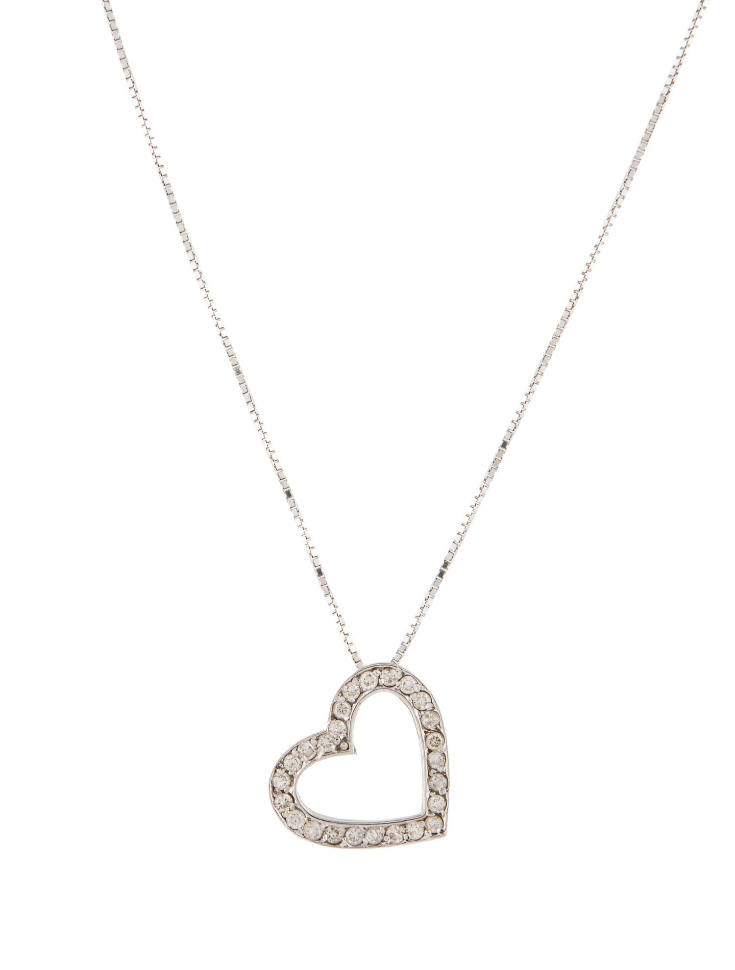 Necklace 14K Diamond Heart Pendant necklace