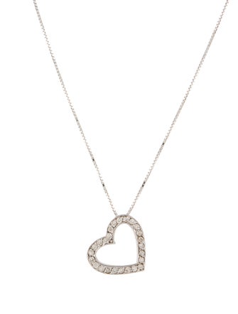 Necklace 14K Diamond Heart Pendant necklace