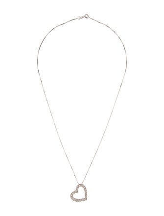 Necklace 14K Diamond Heart Pendant necklace