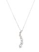 Necklace 14K 1.32ct Topaz Journey Pendant Necklace