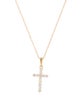 Necklace 14K Diamond Cross Pendant Necklace