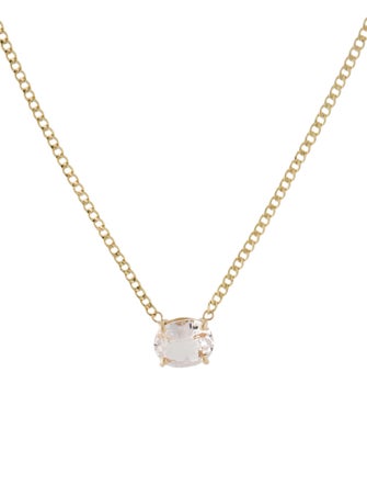 Necklace 14K Goshenite Pendant Necklace