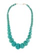 Necklace 14K Turquoise Bead Collar Necklace