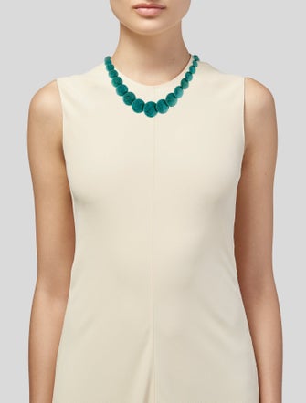 Necklace 14K Turquoise Bead Collar Necklace