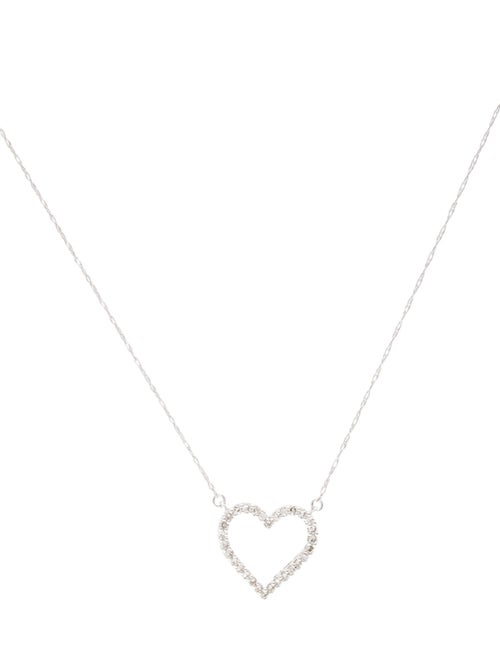 Necklace 14K Diamond Heart Pendant Necklace