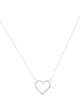 Necklace 14K Diamond Heart Pendant Necklace
