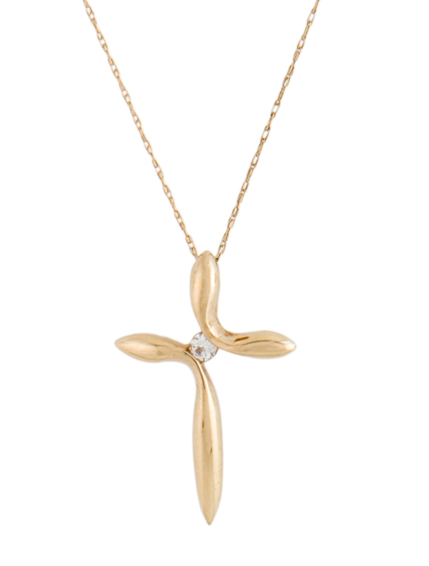 Necklace Diamond Cross Pendant Necklace