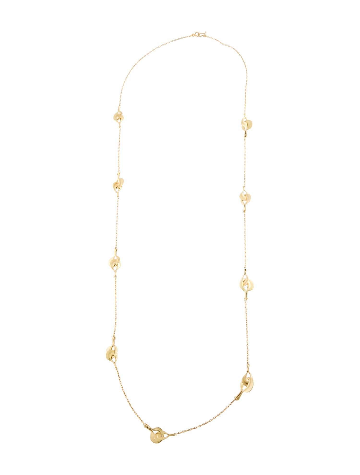 Necklace 18K Petal Station