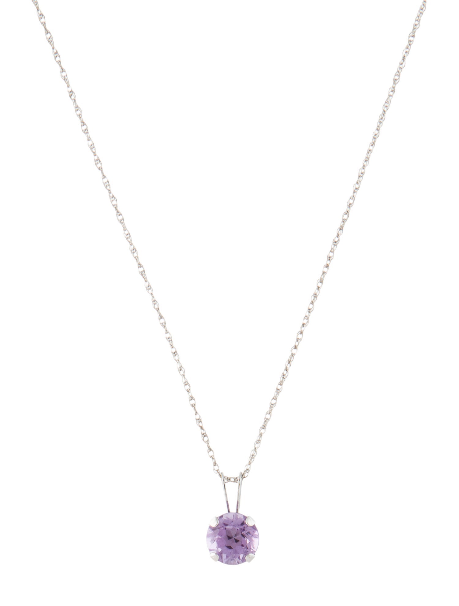 Necklace 10K Amethyst Pendant