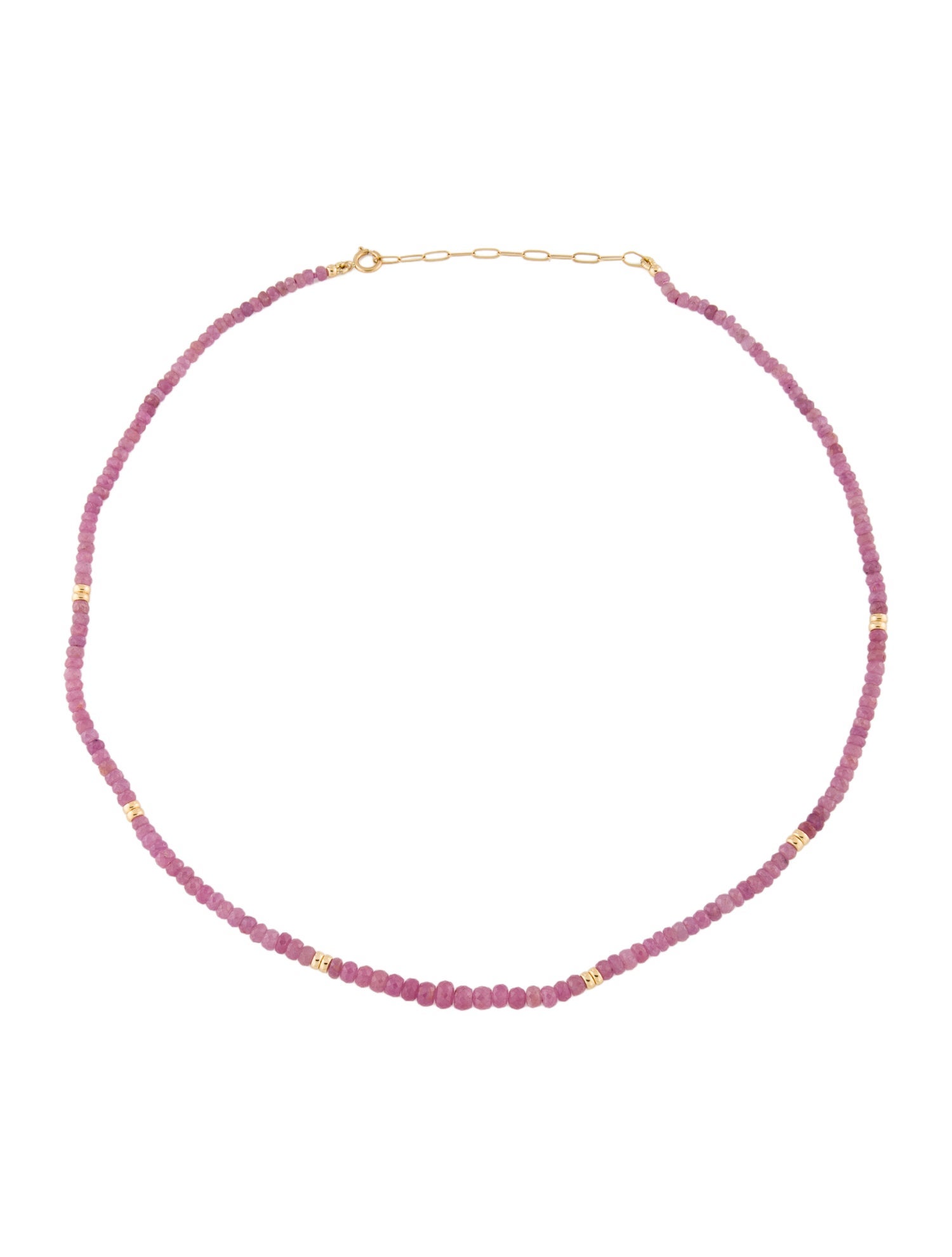 Necklace 18K Sapphire Bead