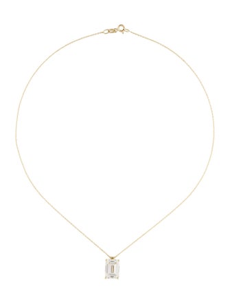 Necklace 14K 6.12ct Lab-Grown Diamond Pendant Necklace