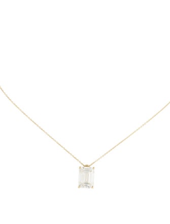 Necklace 14K 6.12ct Lab-Grown Diamond Pendant Necklace