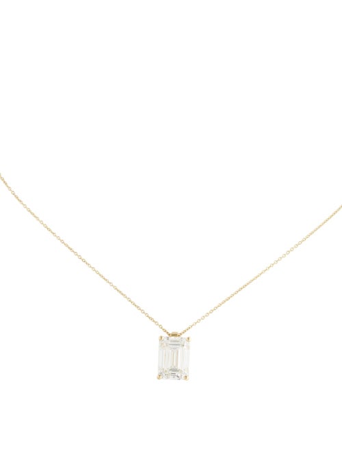 Necklace 14K 6.12ct Lab-Grown Diamond Pendant Necklace