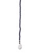 Necklace 14K Lapis & Pearl Beaded Lariat Necklace