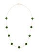 Necklace 14K Dyed Quartzite Station Collar Necklace