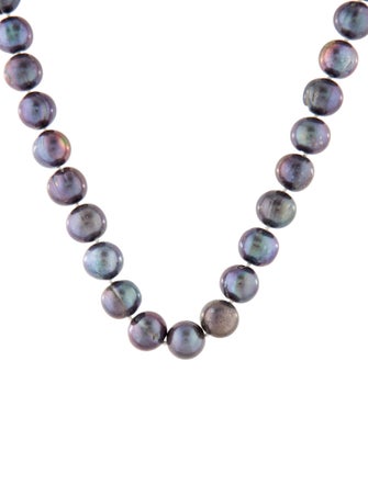 Necklace 14K Dyed Pearl Bead Strand Necklace