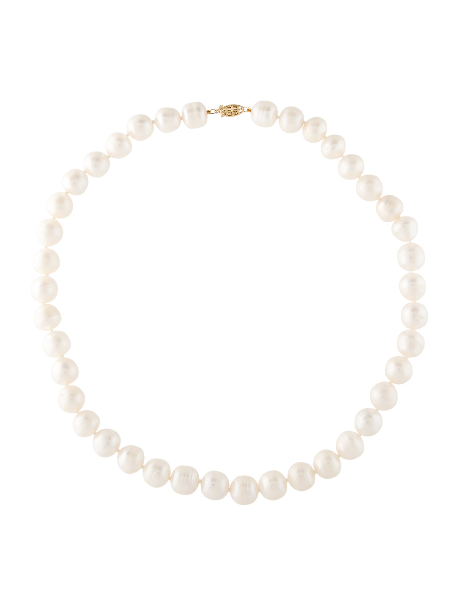Necklace 14K Pearl Bead Strand Necklace