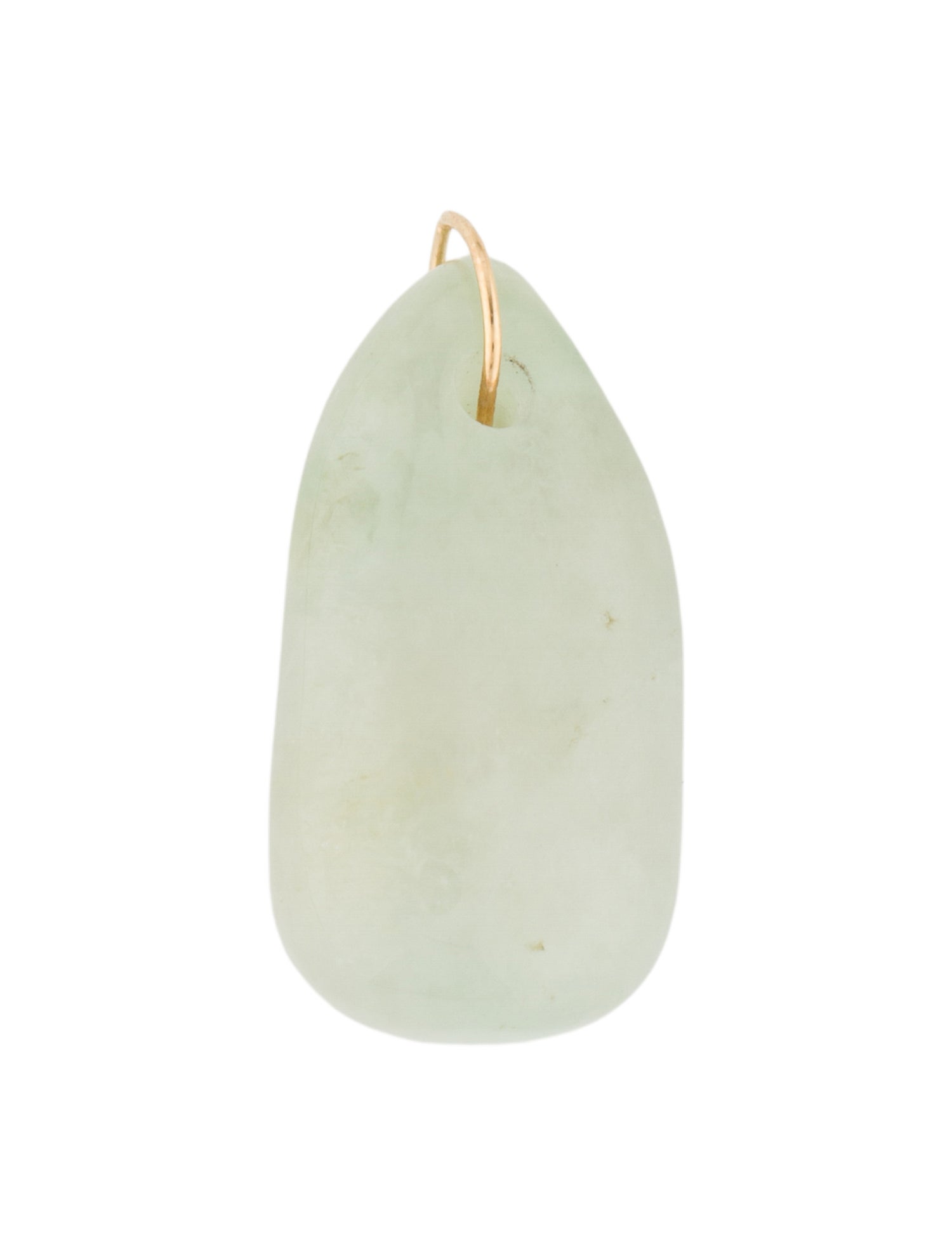 Necklace 18K Carved Jadeite Pendant