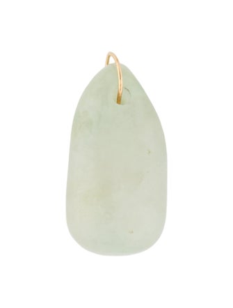 Necklace 18K Carved Jadeite Pendant