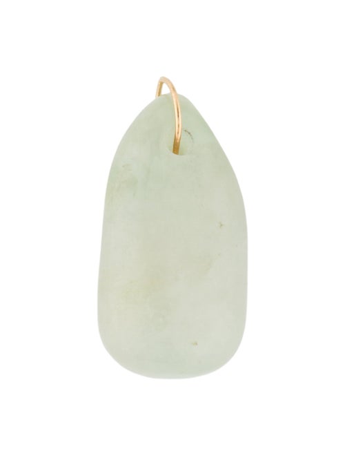 Necklace 18K Carved Jadeite Pendant