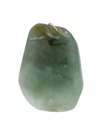 Necklace 18K Carved Jadeite Pendant