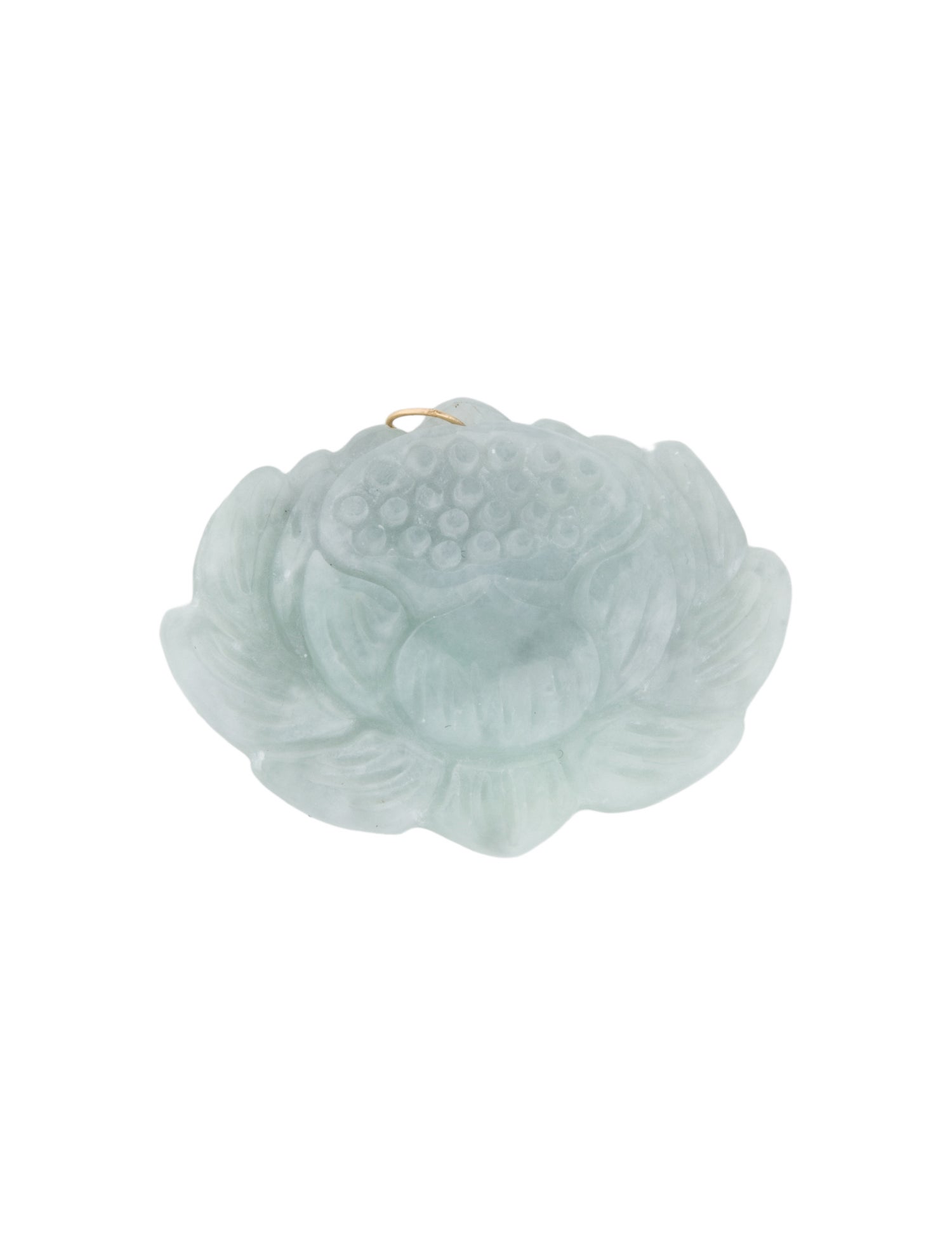 Necklace 18K Jadeite Flower Pendant